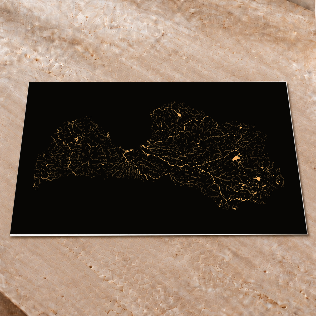 Beautiful Rivers — Letónia — Cobre, Impressão fine art · 45 × 60 cm, Sem margem