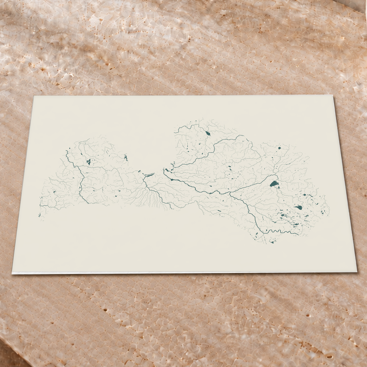 Beautiful Rivers — Letónia — Natural e luminosa, Impressão fine art · 45 × 60 cm, Sem margem
