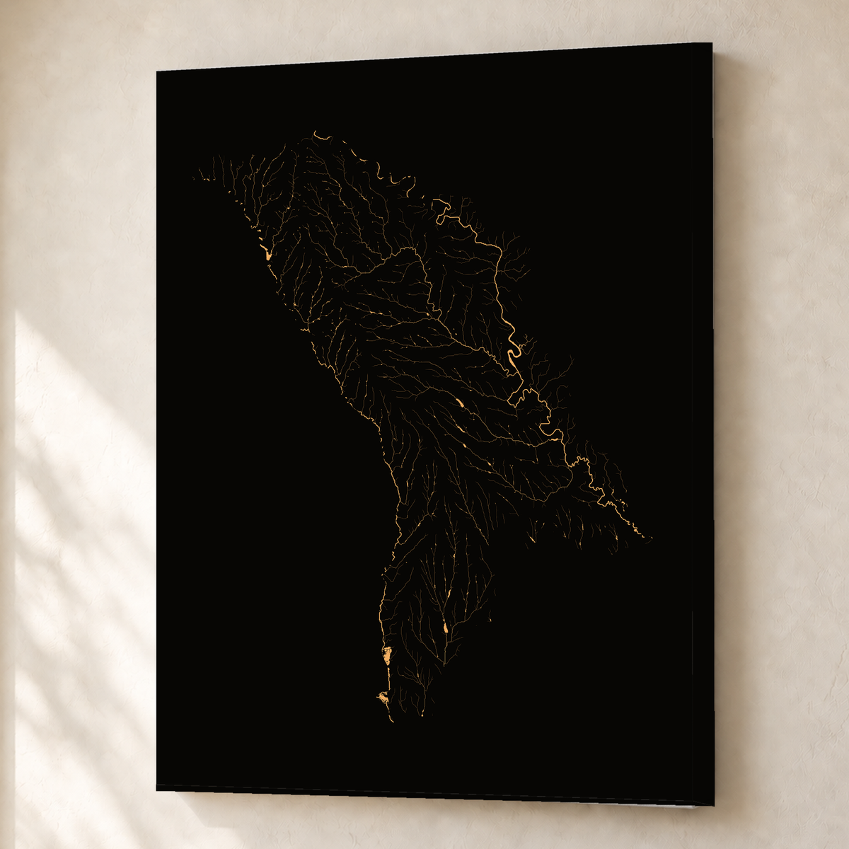 Beautiful Rivers — Moldávia — Cobre, Canvas · 45 × 60 cm, Sem margem