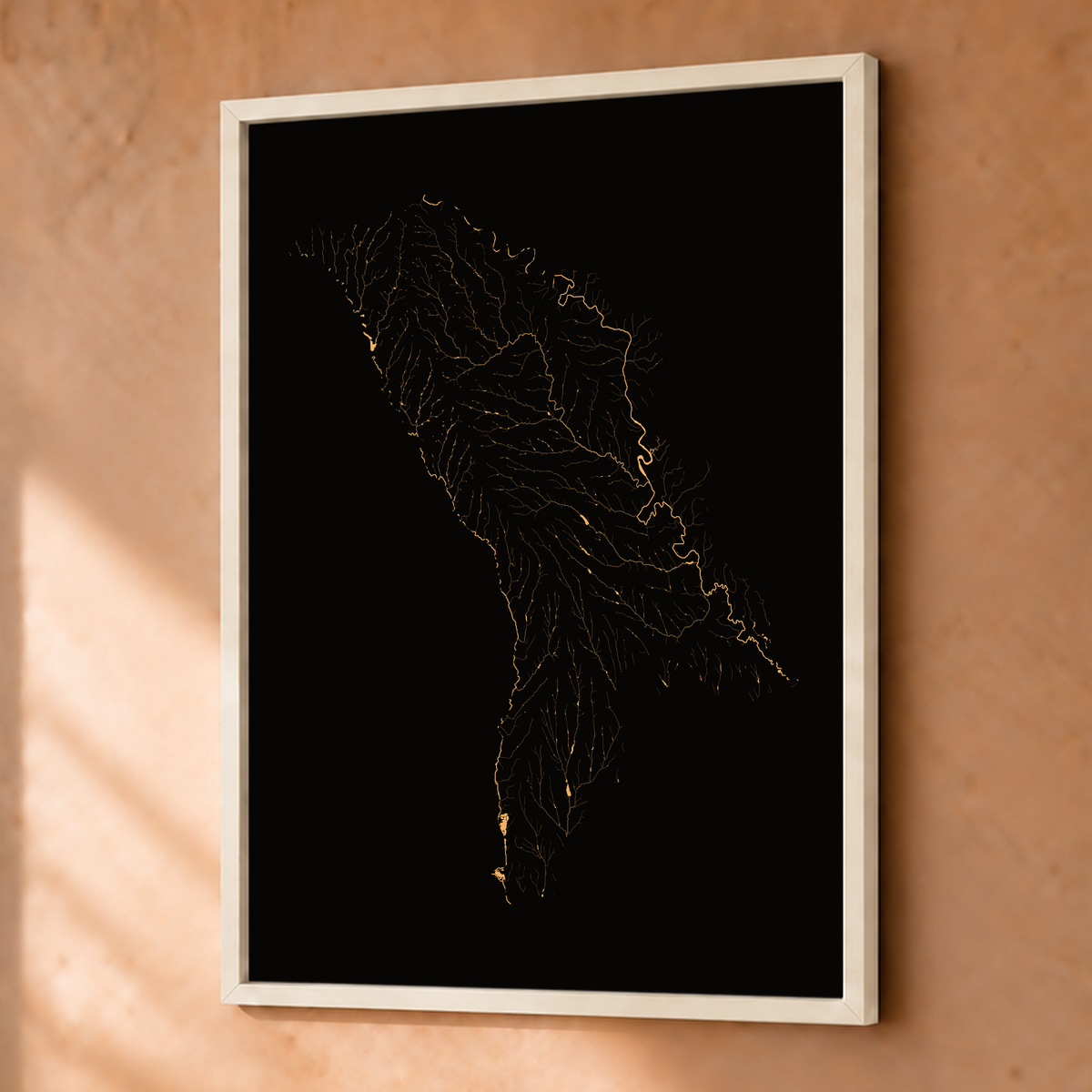 Beautiful Rivers — Moldávia — Cobre, Fine art emoldurado · 30 × 40 cm, Branco · Sem margem