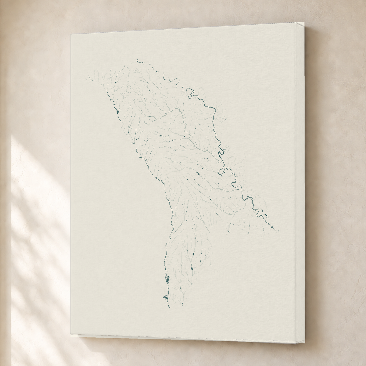 Beautiful Rivers — Moldávia — Natural e luminosa, Canvas · 30 × 40 cm, Sem margem