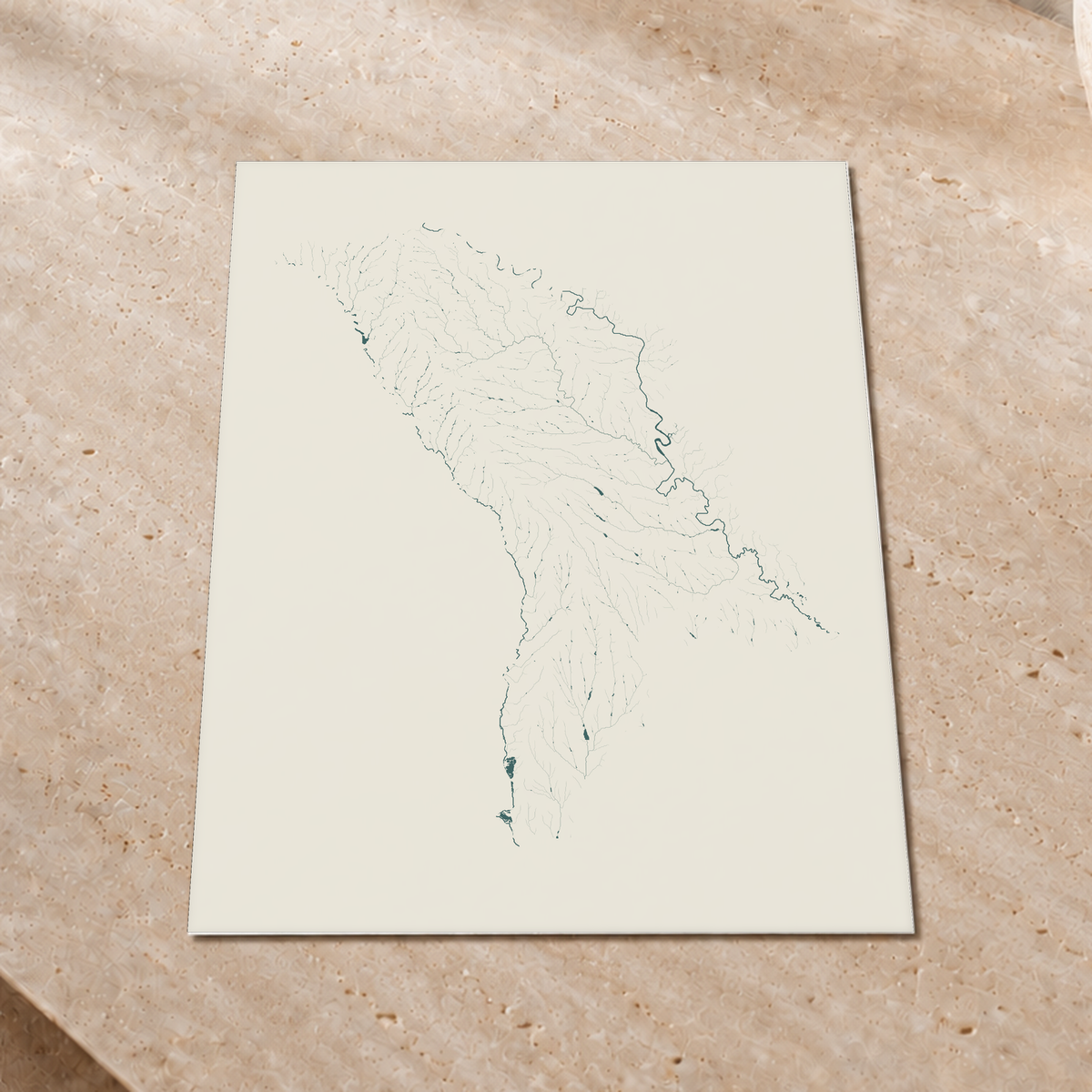 Beautiful Rivers — Moldávia — Natural e luminosa, Impressão fine art · 45 × 60 cm, Sem margem