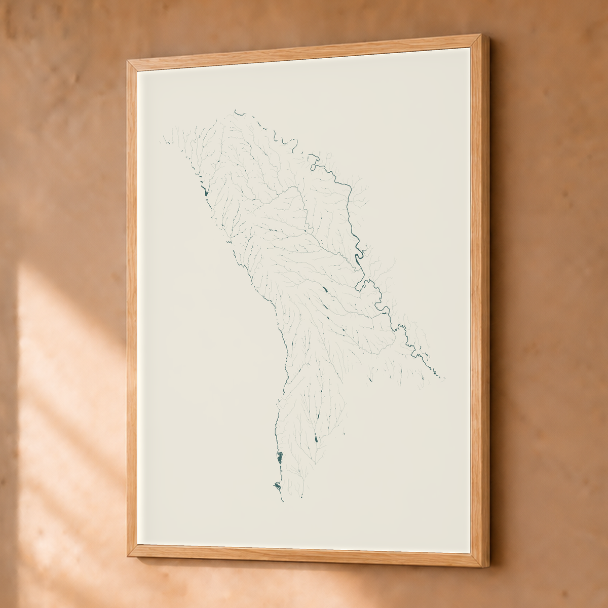 Beautiful Rivers — Moldávia — Natural e luminosa, Fine art emoldurado · 30 × 40 cm, Natural · Sem margem