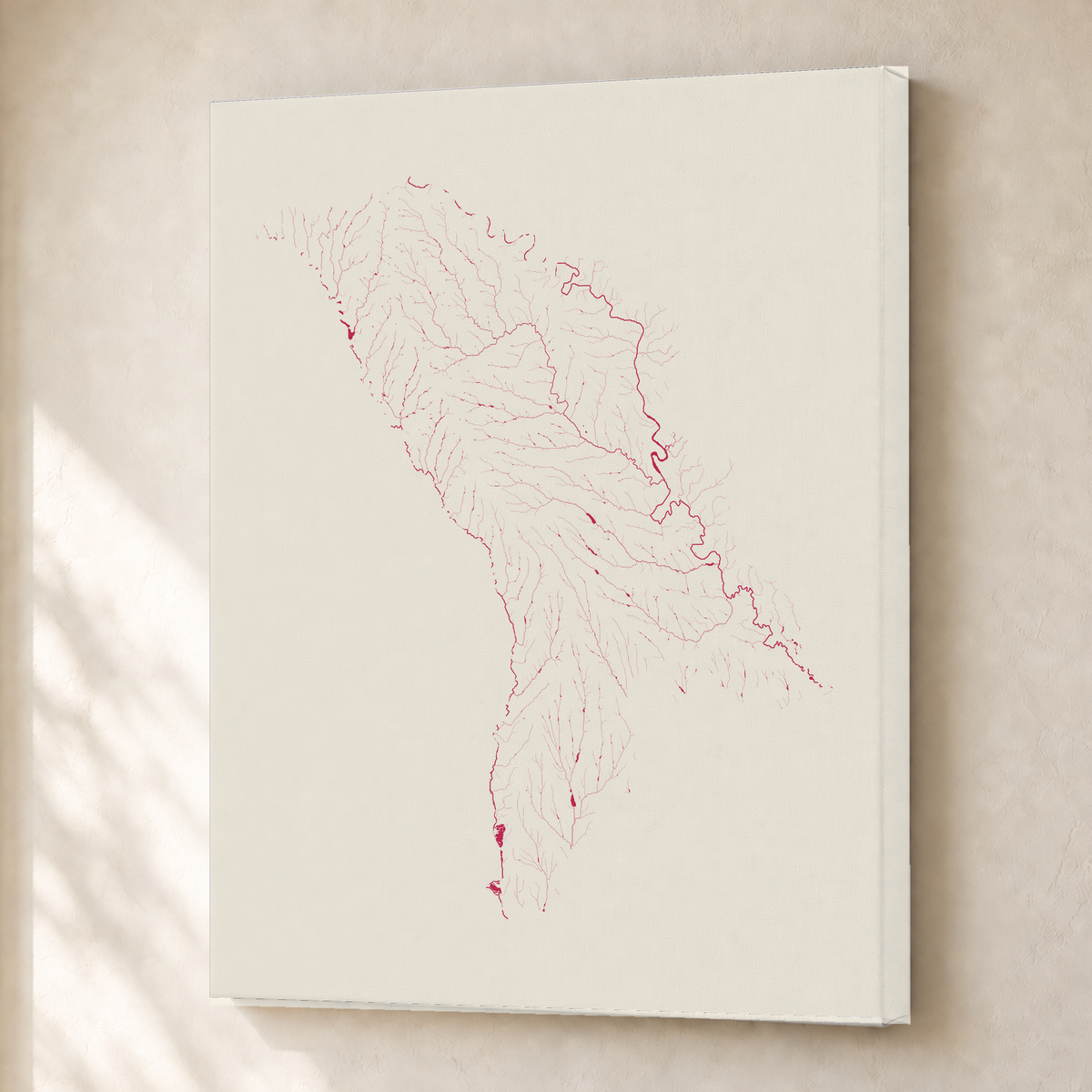 Beautiful Rivers — Moldávia — Risografia, Canvas · 30 × 40 cm, Sem margem