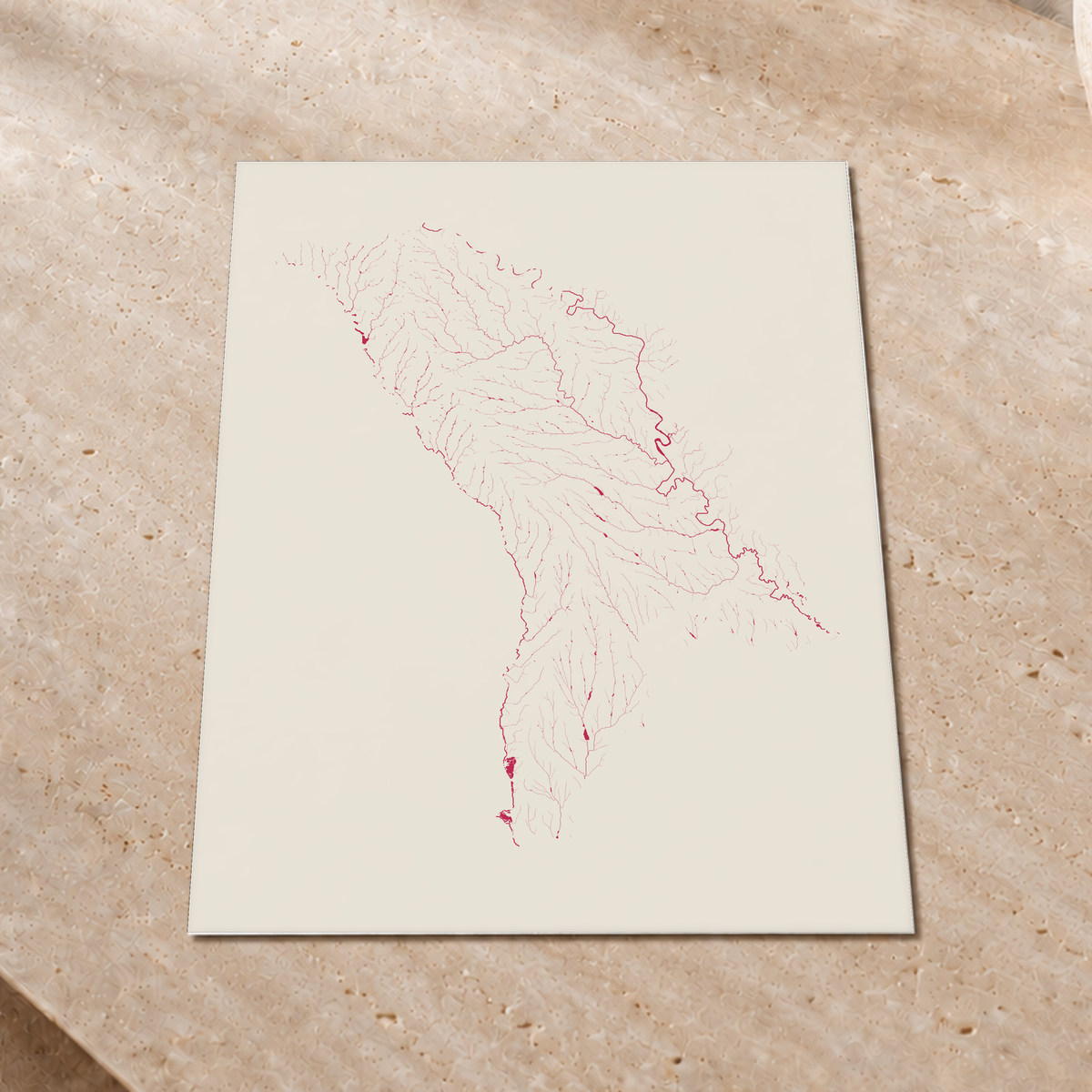 Beautiful Rivers — Moldávia — Risografia, Impressão fine art · 45 × 60 cm, Sem margem