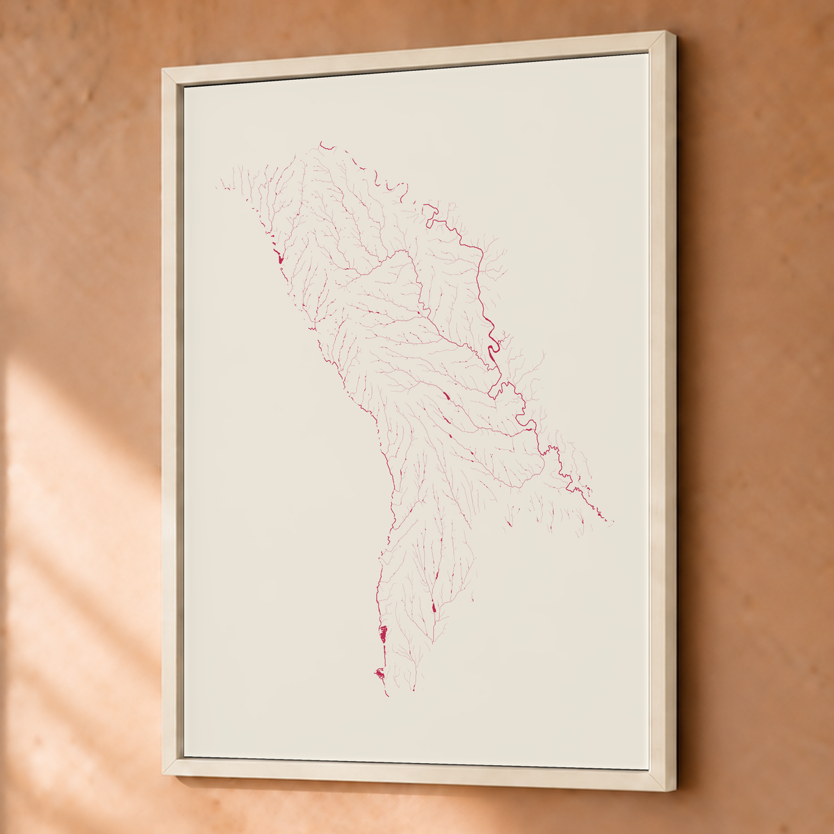 Beautiful Rivers — Moldávia — Risografia, Fine art emoldurado · 45 × 60 cm, Branco · Sem margem