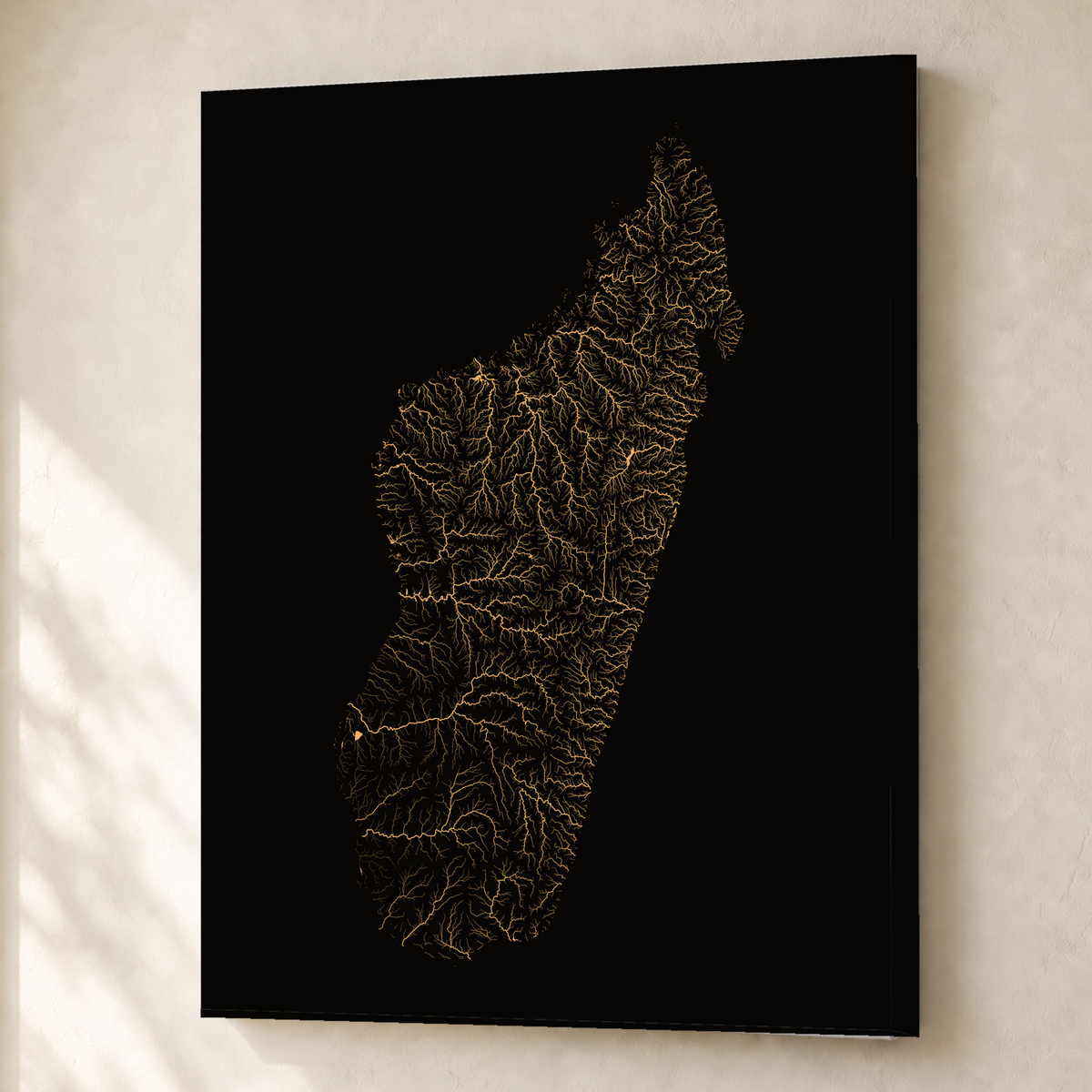 Beautiful Rivers — Madagáscar — Cobre, Canvas · 45 × 60 cm, Sem margem