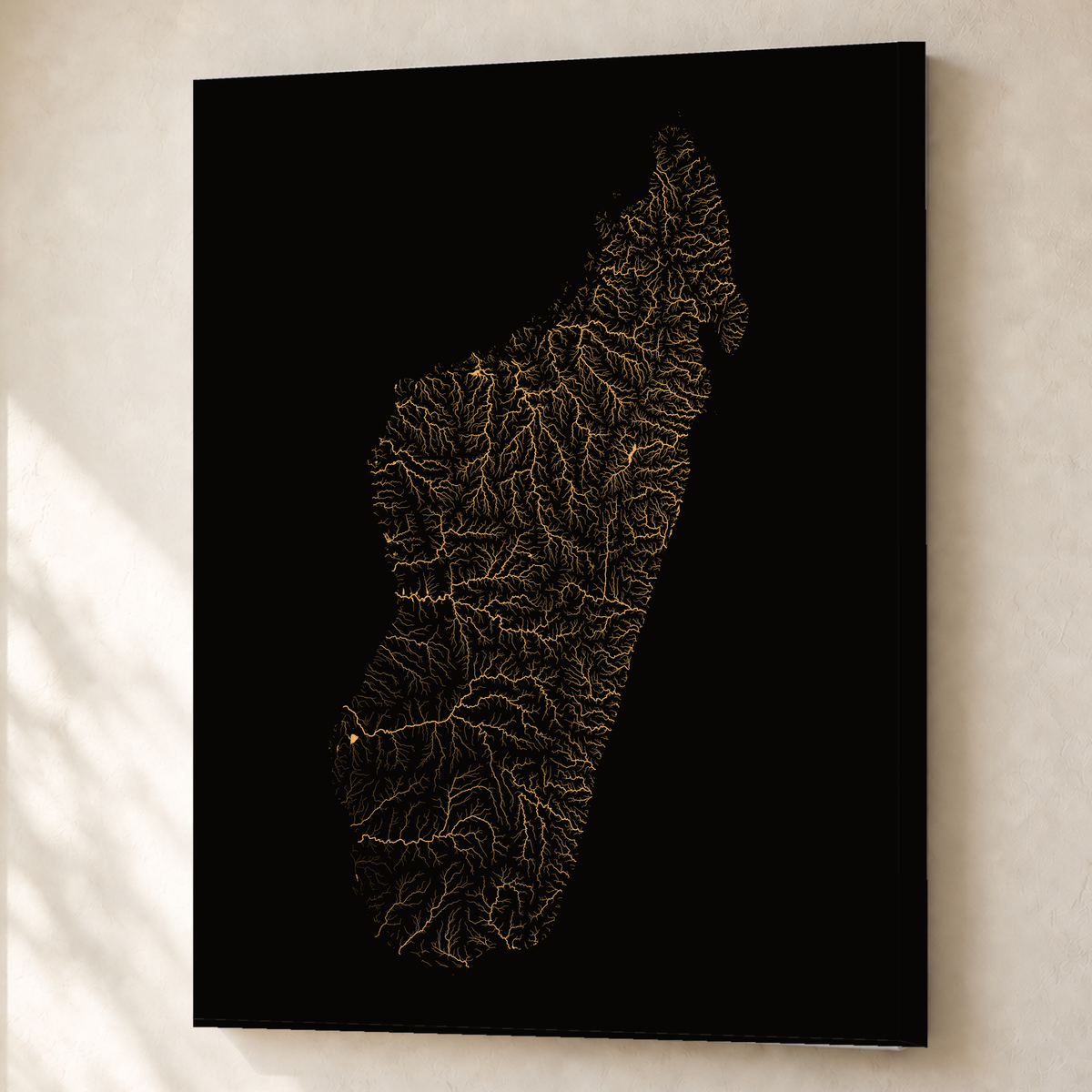 Beautiful Rivers — Madagáscar — Cobre, Canvas · 60 × 80 cm, Sem margem