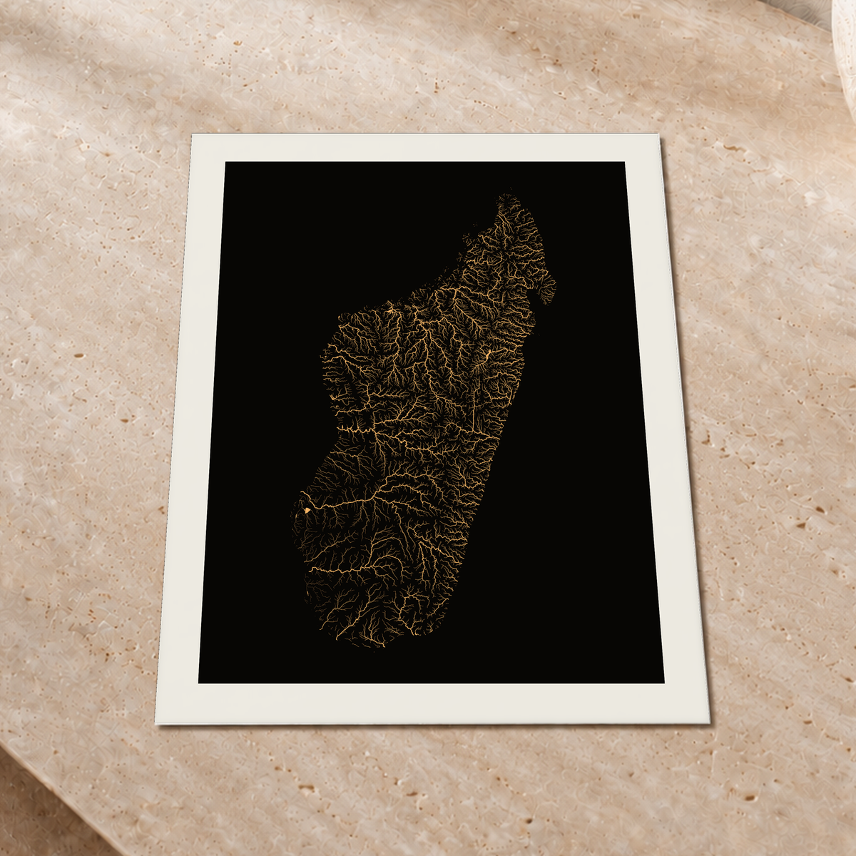 Beautiful Rivers — Madagáscar — Cobre, Impressão fine art · 30 × 40 cm, Margem branca