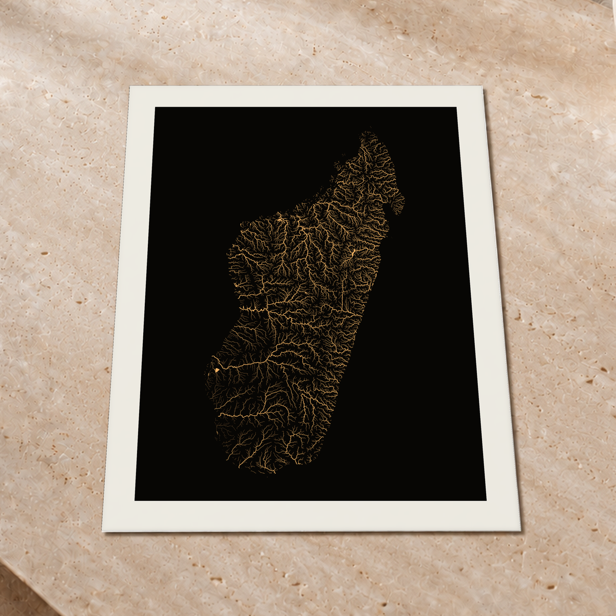Beautiful Rivers — Madagáscar — Cobre, Impressão fine art · 60 × 80 cm, Margem branca