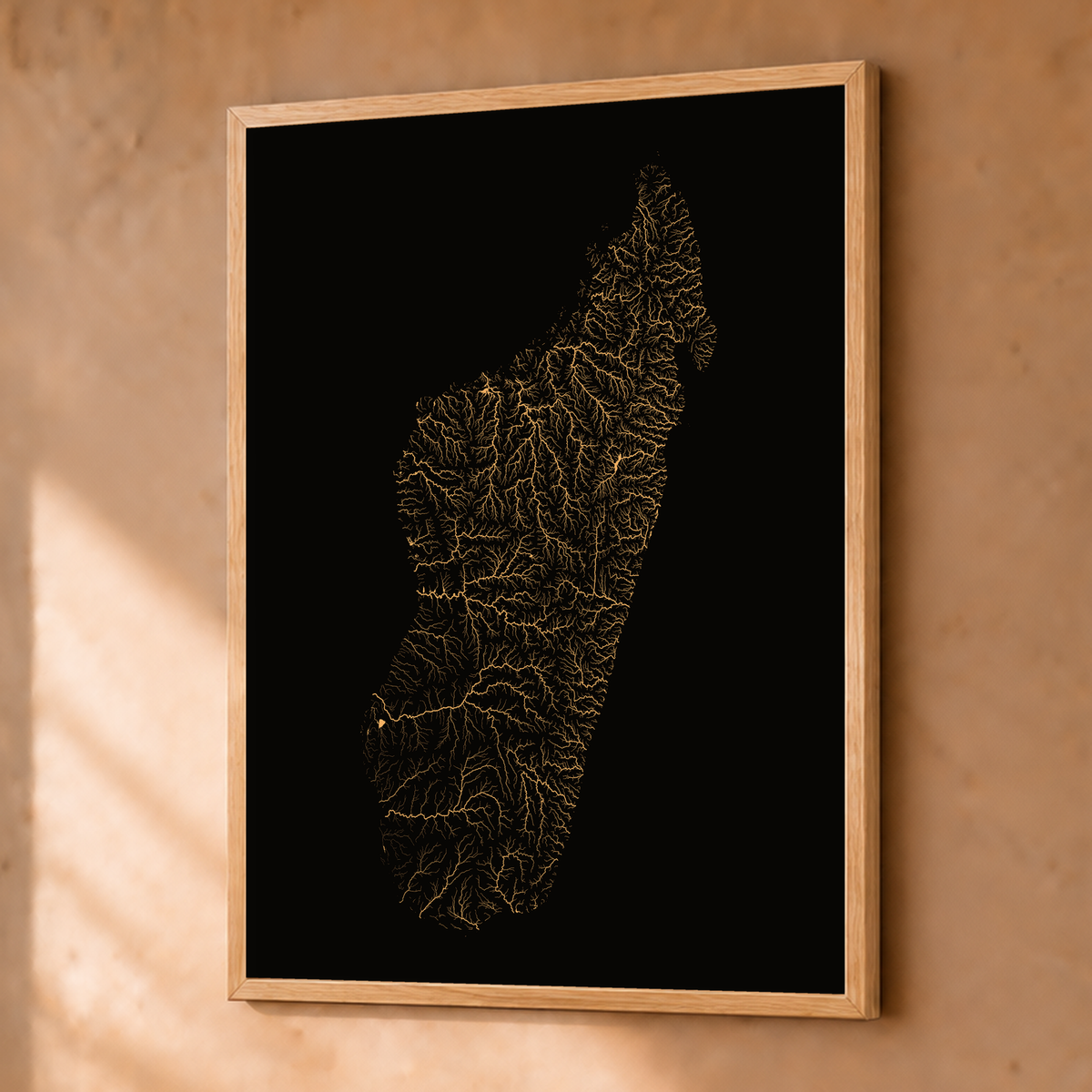 Beautiful Rivers — Madagáscar — Cobre, Fine art emoldurado · 30 × 40 cm, Natural · Sem margem
