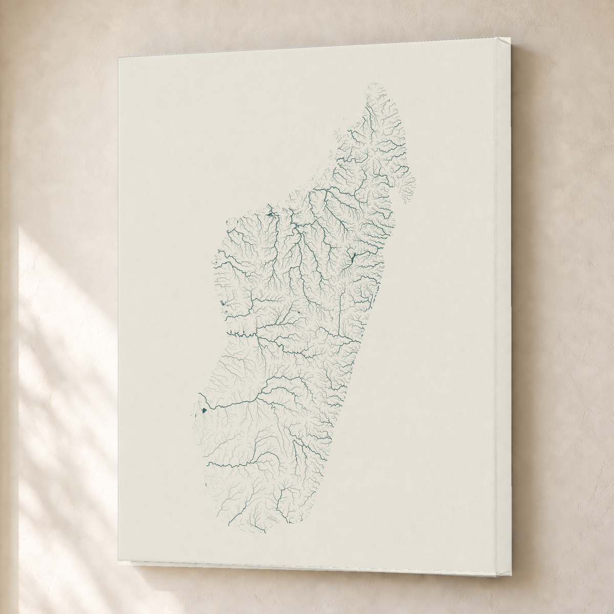 Beautiful Rivers — Madagáscar — Natural e luminosa, Canvas · 30 × 40 cm, Sem margem
