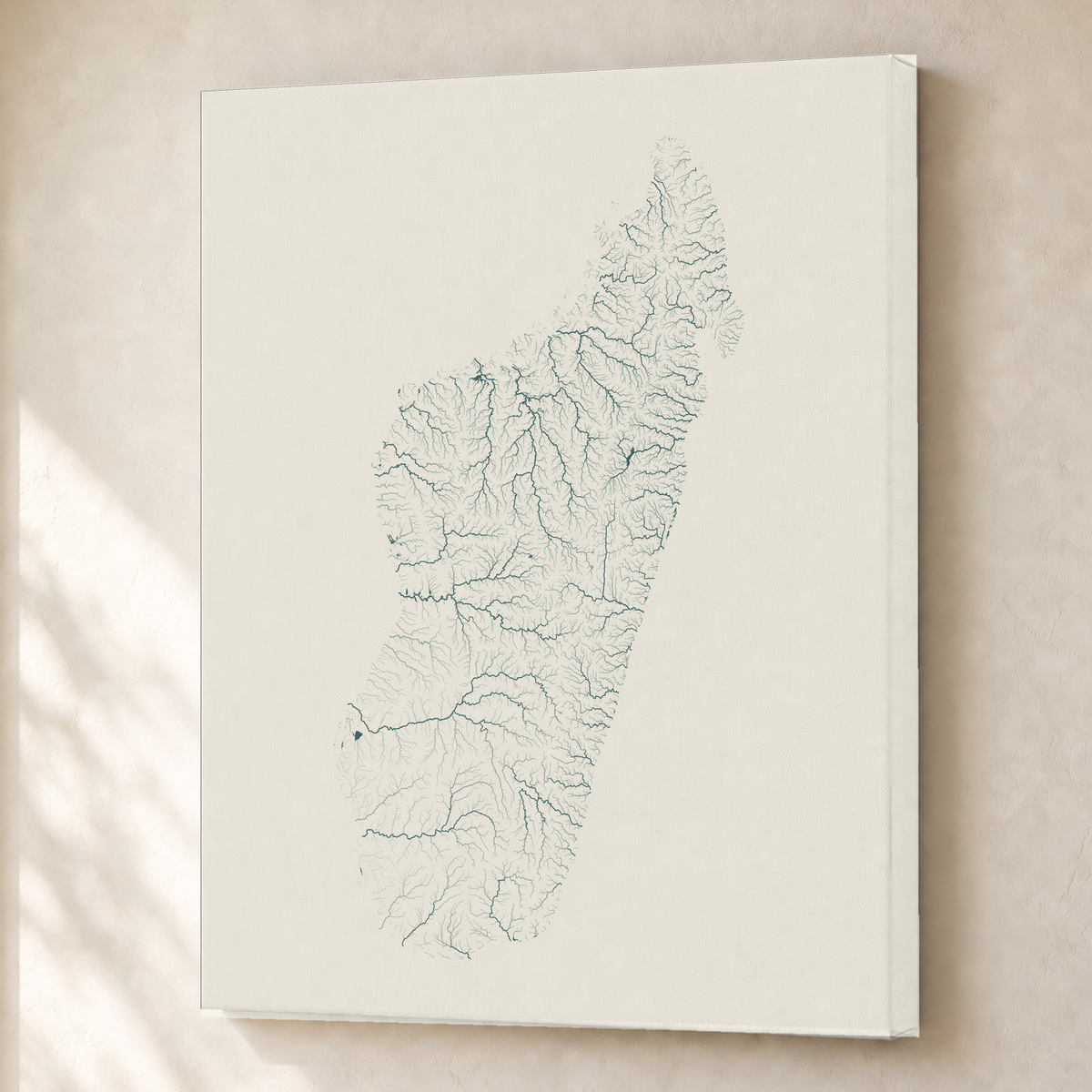 Beautiful Rivers — Madagáscar — Natural e luminosa, Canvas · 45 × 60 cm, Sem margem