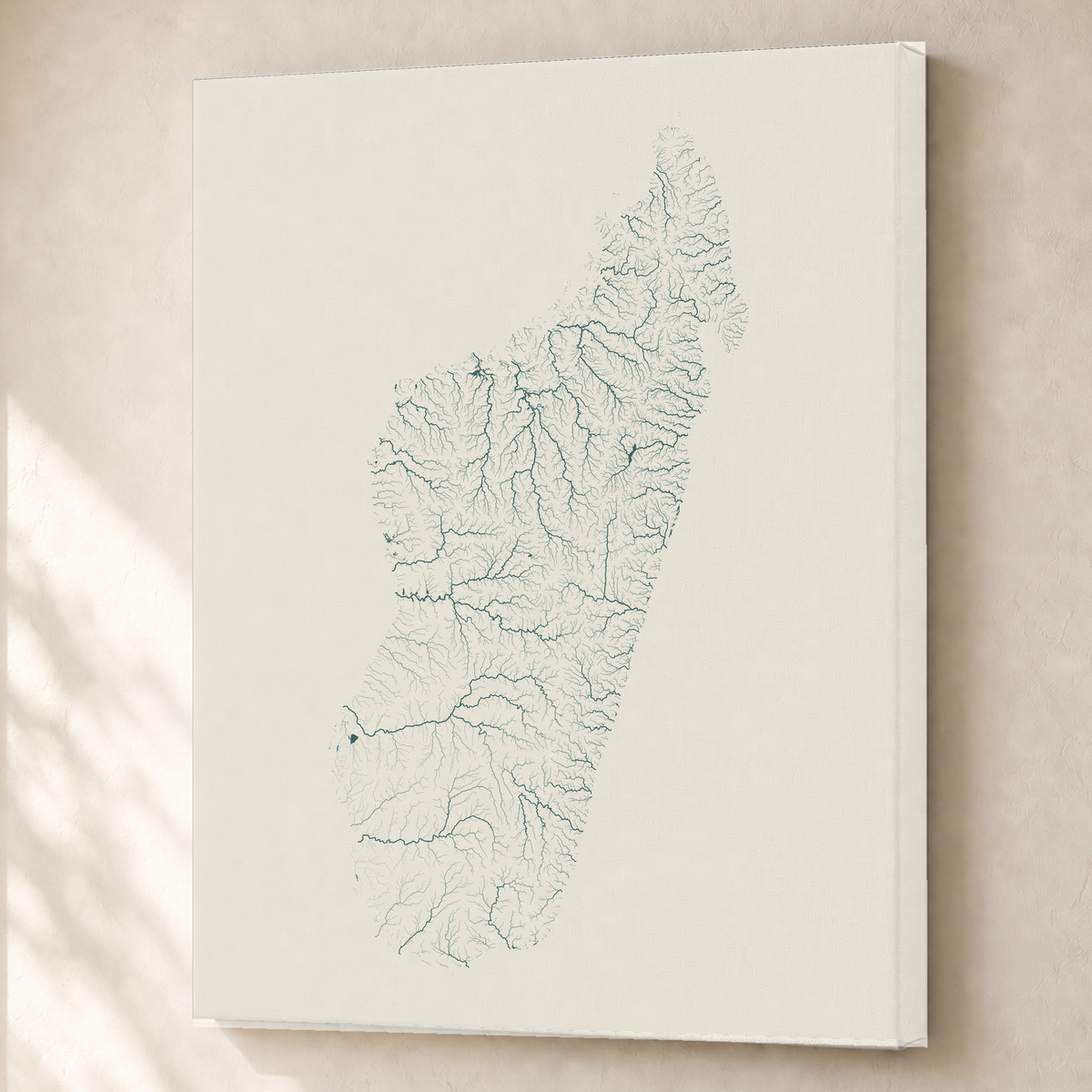 Beautiful Rivers — Madagáscar — Natural e luminosa, Canvas · 60 × 80 cm, Sem margem