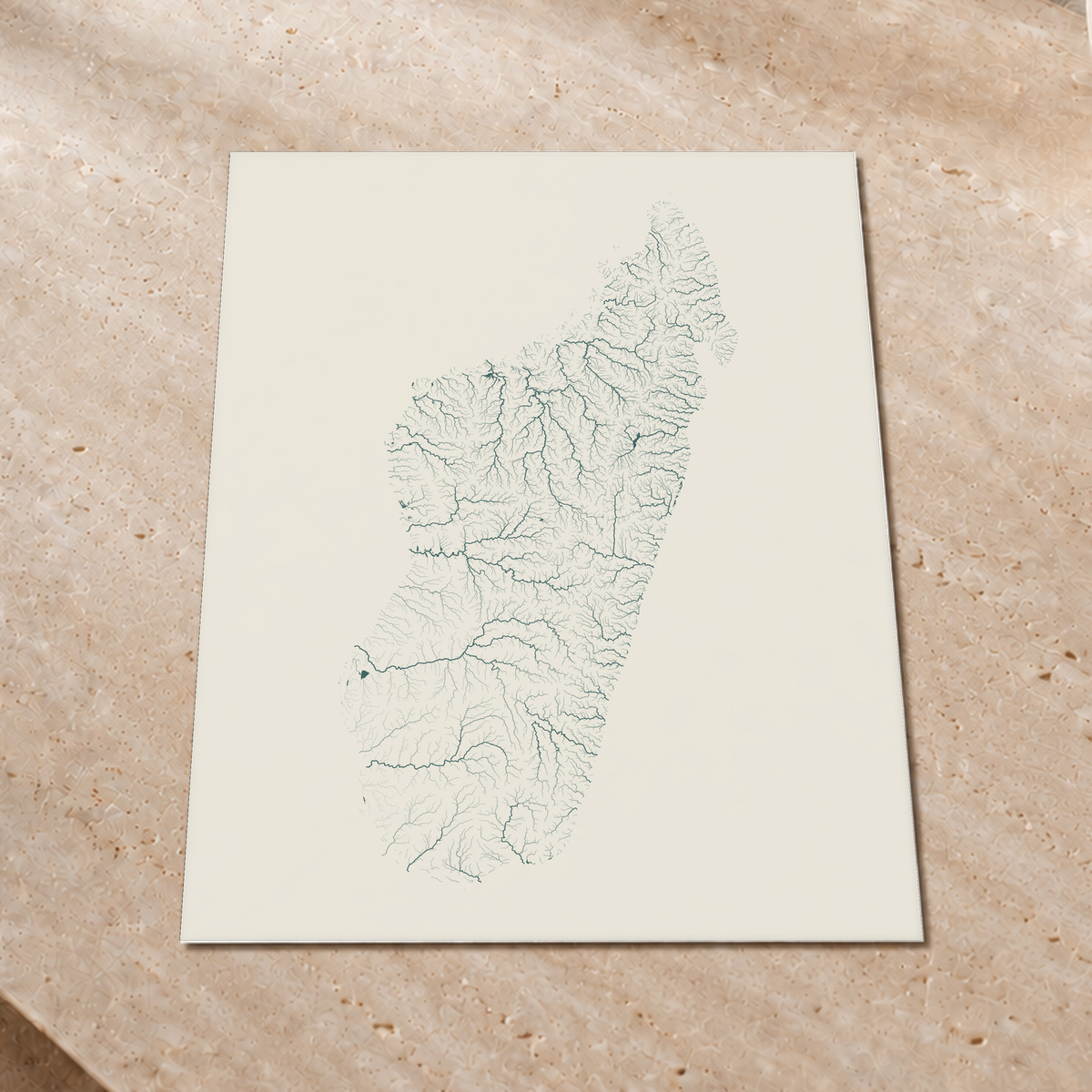 Beautiful Rivers — Madagáscar — Natural e luminosa, Impressão fine art · 60 × 80 cm, Sem margem