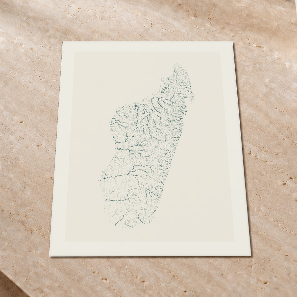 Beautiful Rivers — Madagáscar — Natural e luminosa, Impressão fine art · 60 × 80 cm, Margem branca