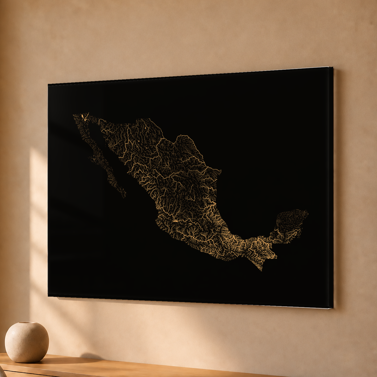 Beautiful Rivers — México — Cobre, Acrílico · 30 × 40 cm, Sem margem