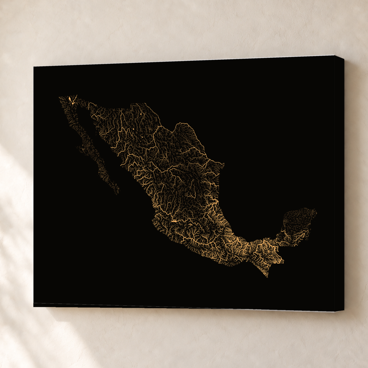 Beautiful Rivers — México — Cobre, Canvas · 45 × 60 cm, Sem margem