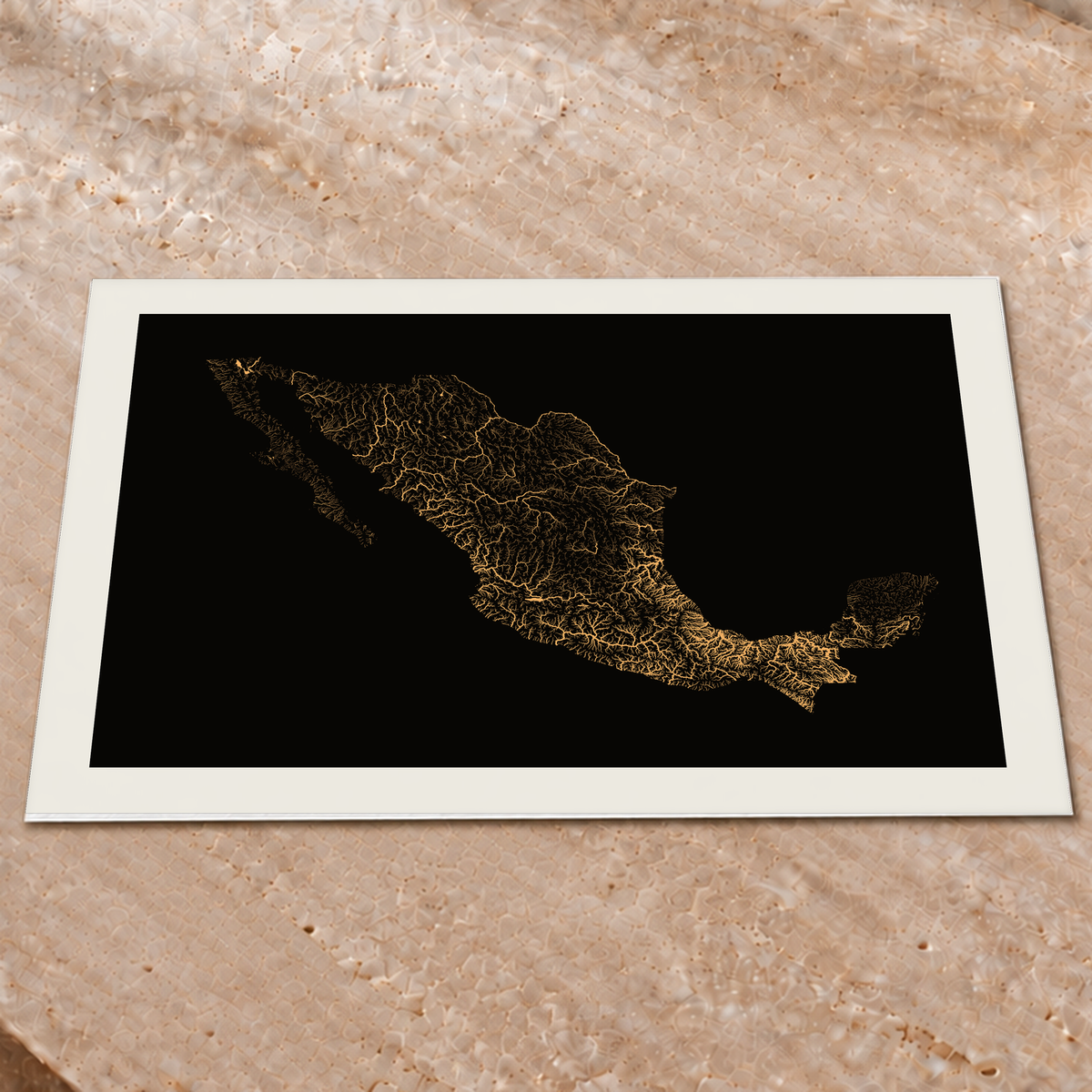 Beautiful Rivers — México — Cobre, Impressão fine art · 60 × 80 cm, Margem branca