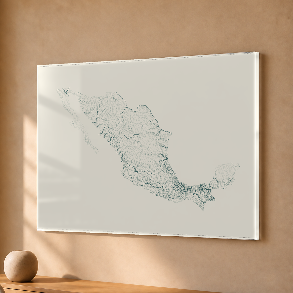 Beautiful Rivers — México — Natural e luminosa, Acrílico · 30 × 40 cm, Sem margem