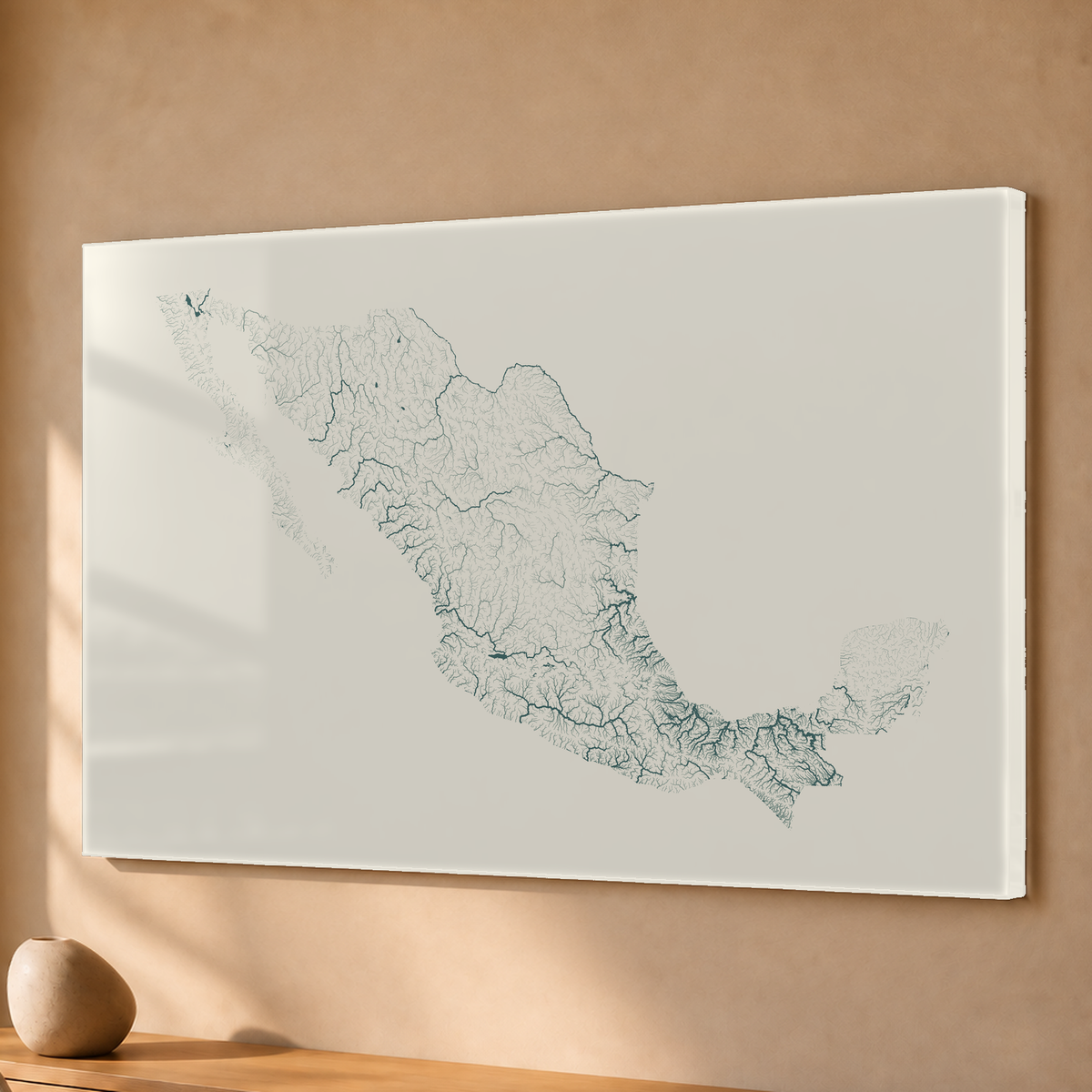 Beautiful Rivers — México — Natural e luminosa, Acrílico · 40 × 60 cm, Sem margem