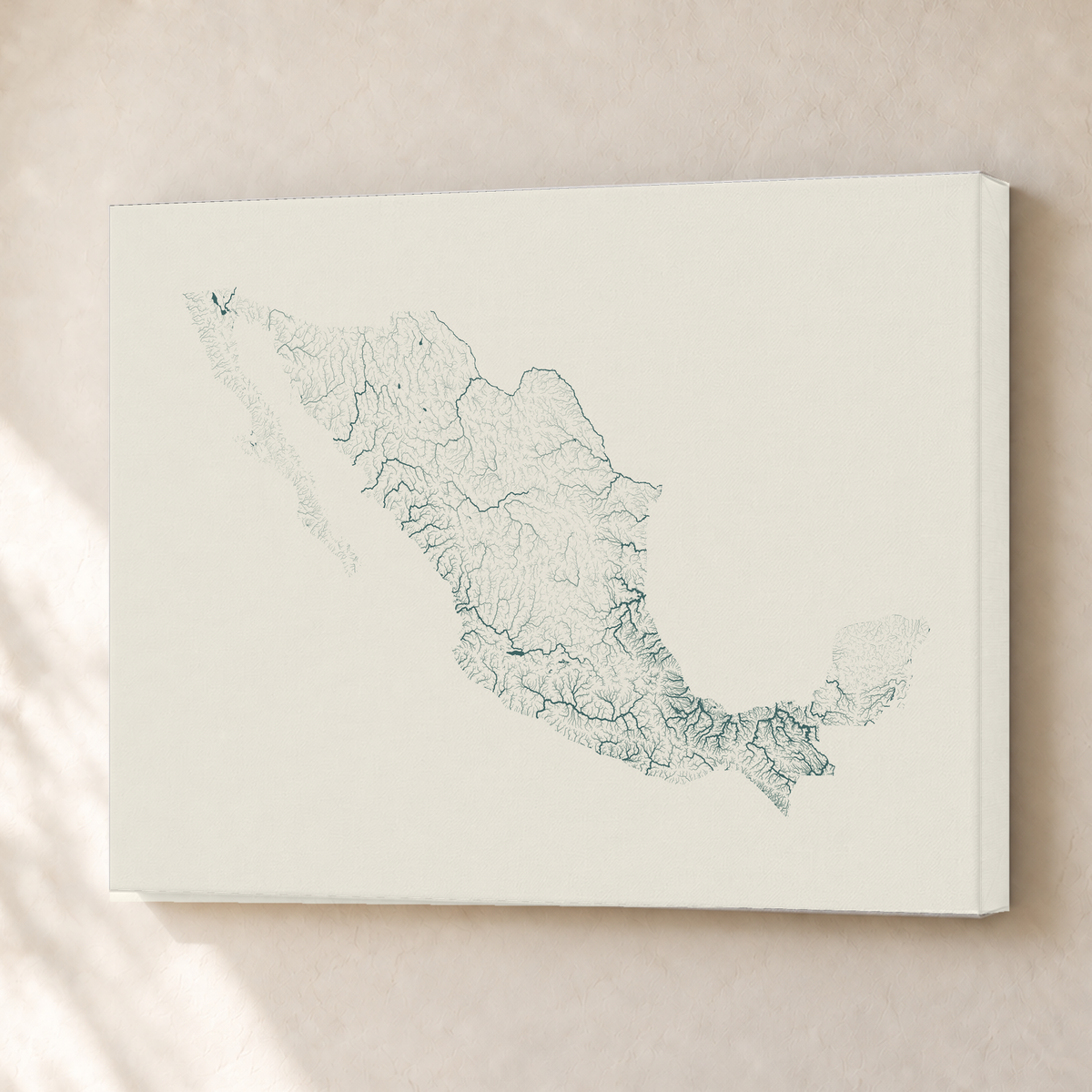 Beautiful Rivers — México — Natural e luminosa, Canvas · 30 × 40 cm, Sem margem