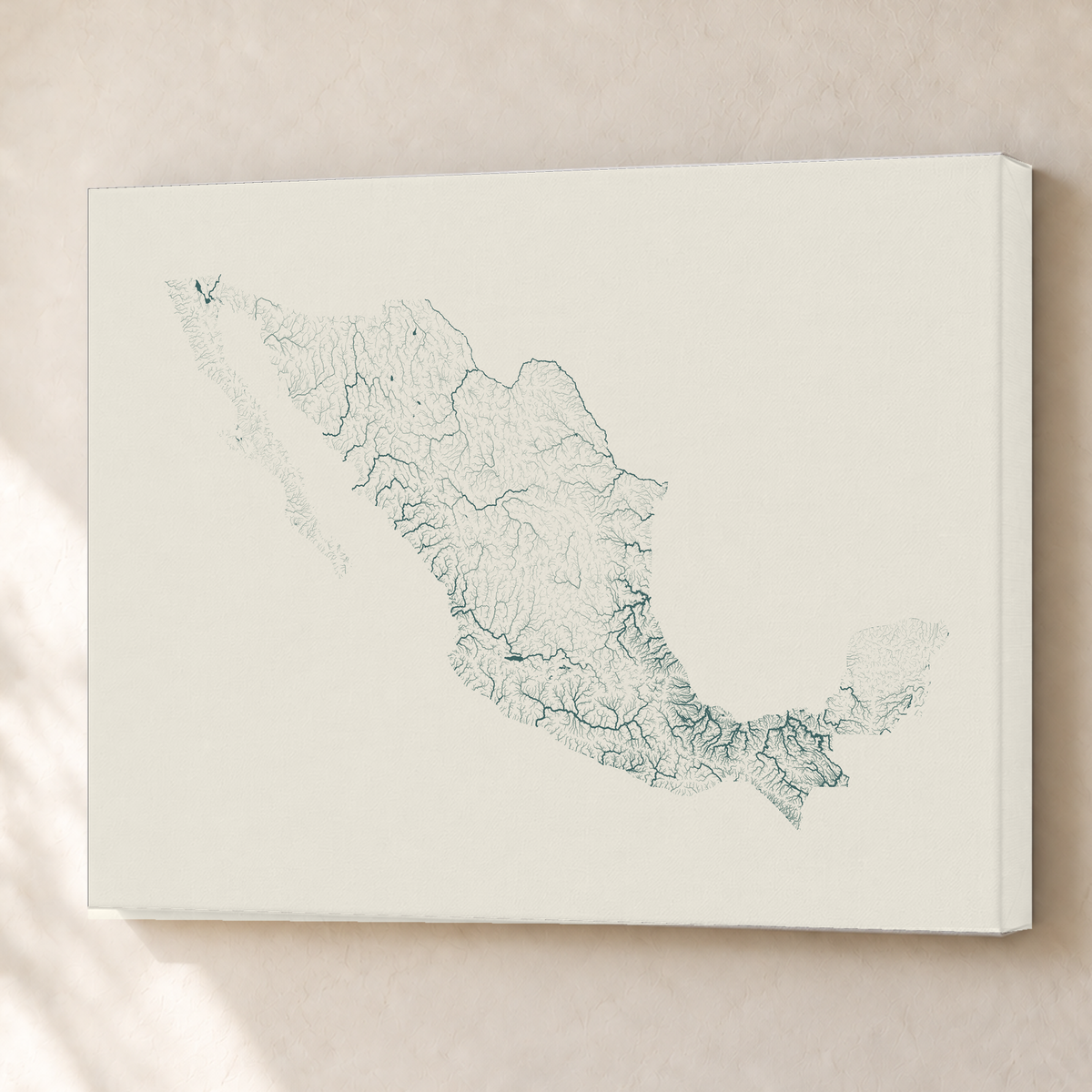 Beautiful Rivers — México — Natural e luminosa, Canvas · 60 × 80 cm, Sem margem