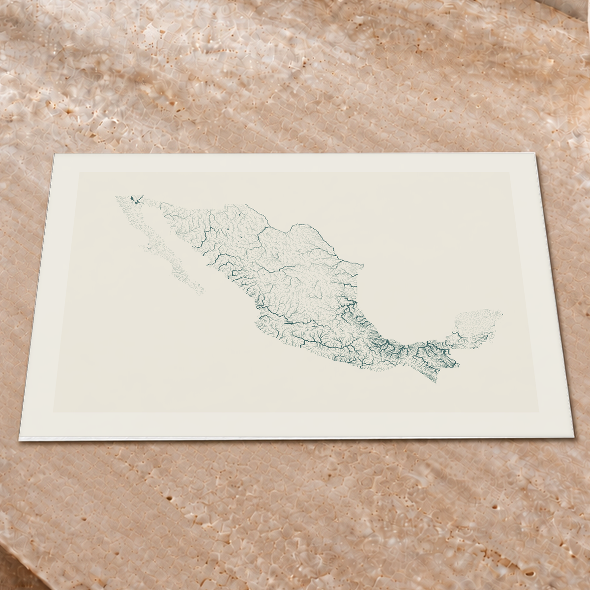 Beautiful Rivers — México — Natural e luminosa, Impressão fine art · 45 × 60 cm, Margem branca