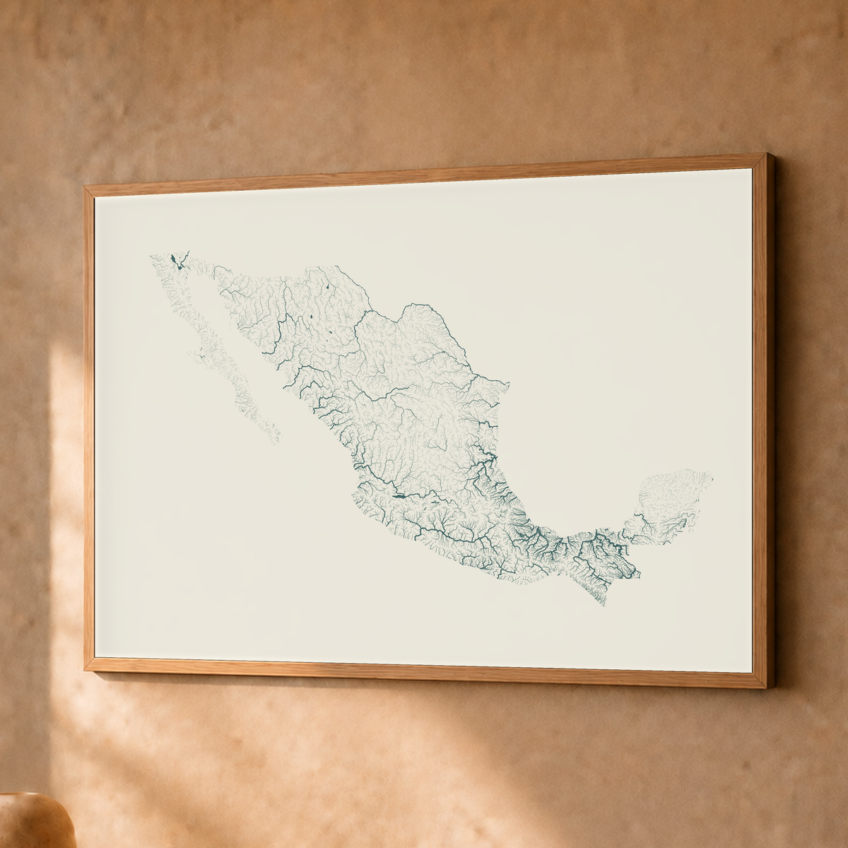 Beautiful Rivers — México — Natural e luminosa, Fine art emoldurado · 30 × 40 cm, Natural · Sem margem