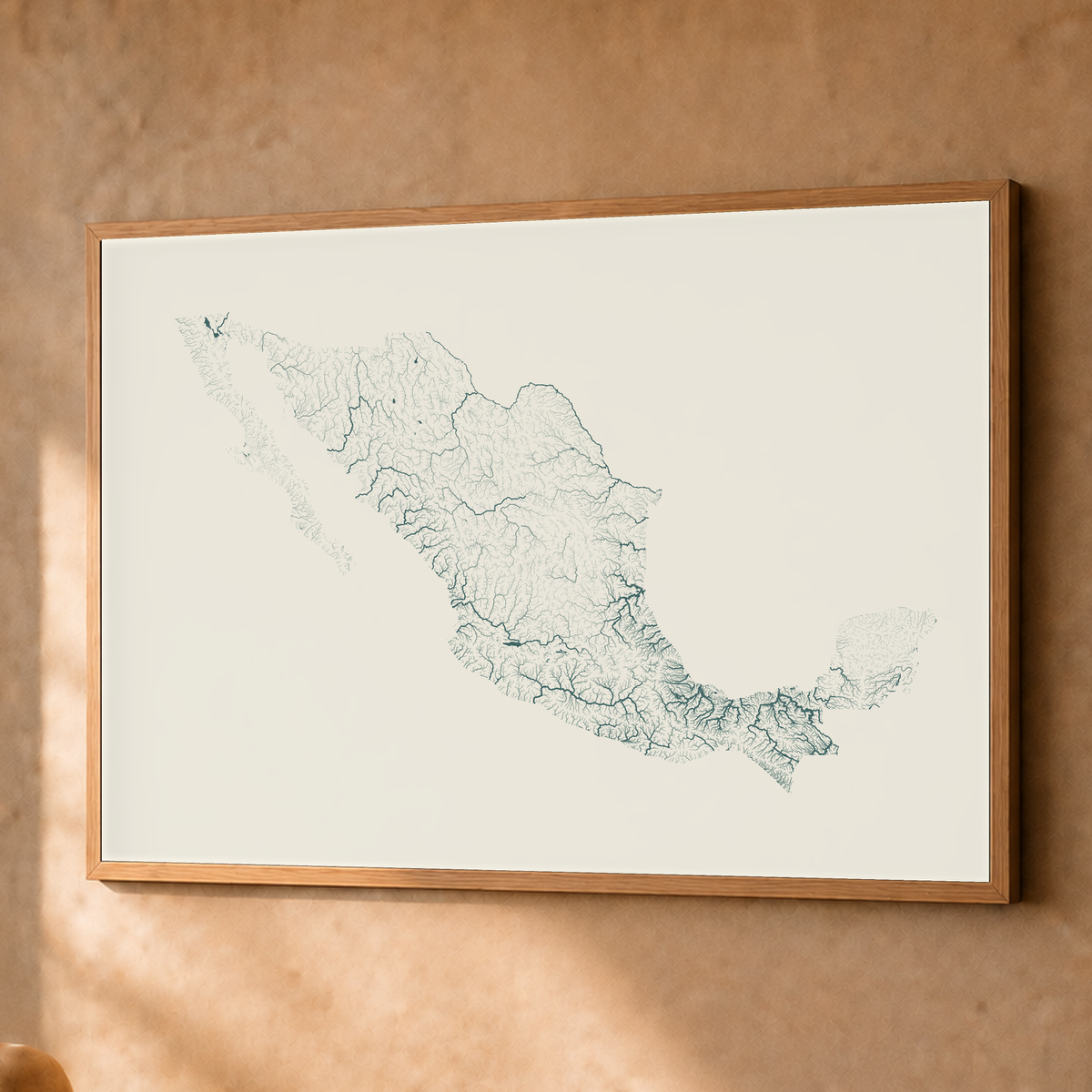 Beautiful Rivers — México — Natural e luminosa, Fine art emoldurado · 60 × 80 cm, Natural · Sem margem
