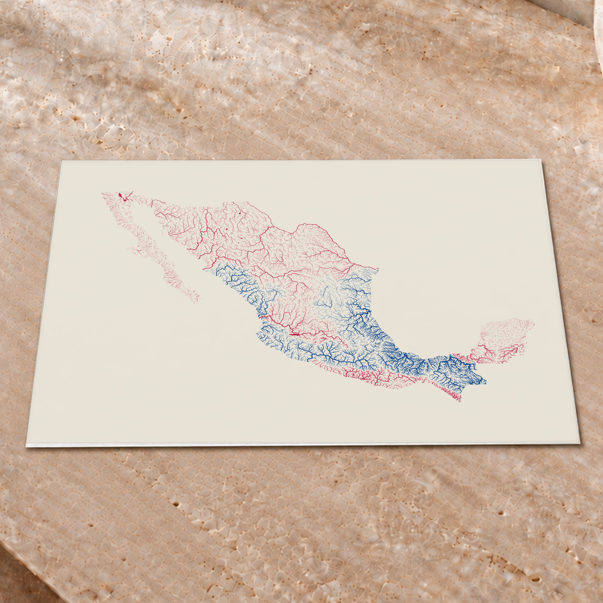Beautiful Rivers — México — Risografia, Impressão fine art · 30 × 40 cm, Sem margem