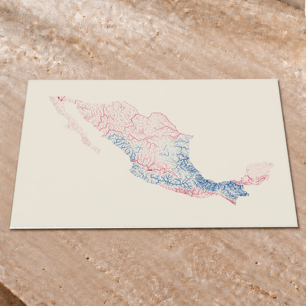Beautiful Rivers — México — Risografia, Impressão fine art · 45 × 60 cm, Sem margem