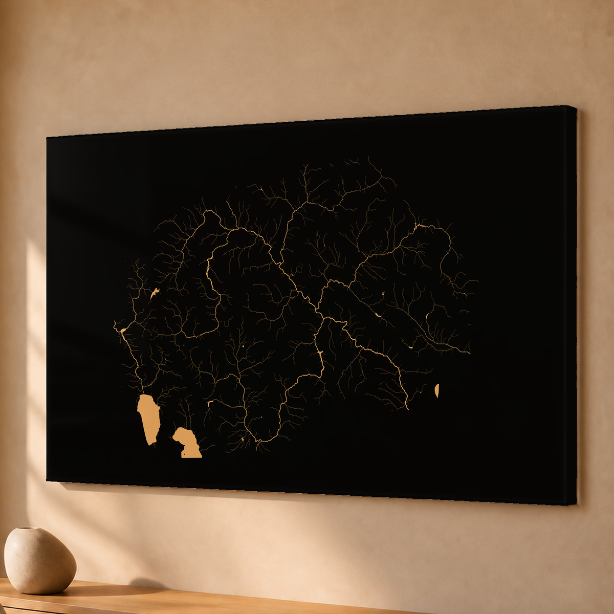 Beautiful Rivers — Macedónia do Norte — Cobre, Acrílico · 40 × 60 cm, Sem margem