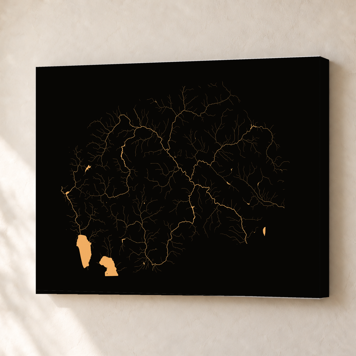 Beautiful Rivers — Macedónia do Norte — Cobre, Canvas · 30 × 40 cm, Sem margem