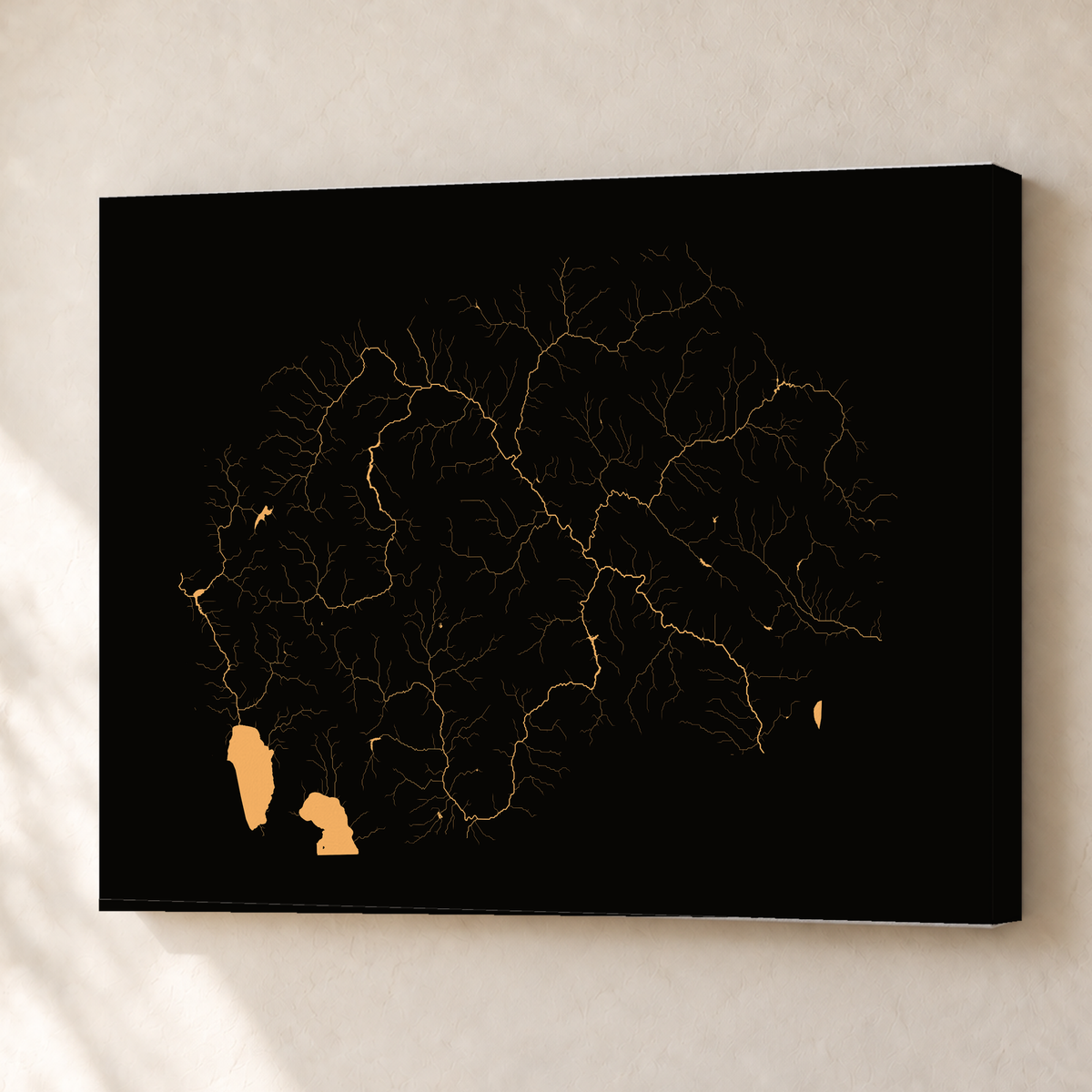 Beautiful Rivers — Macedónia do Norte — Cobre, Canvas · 45 × 60 cm, Sem margem