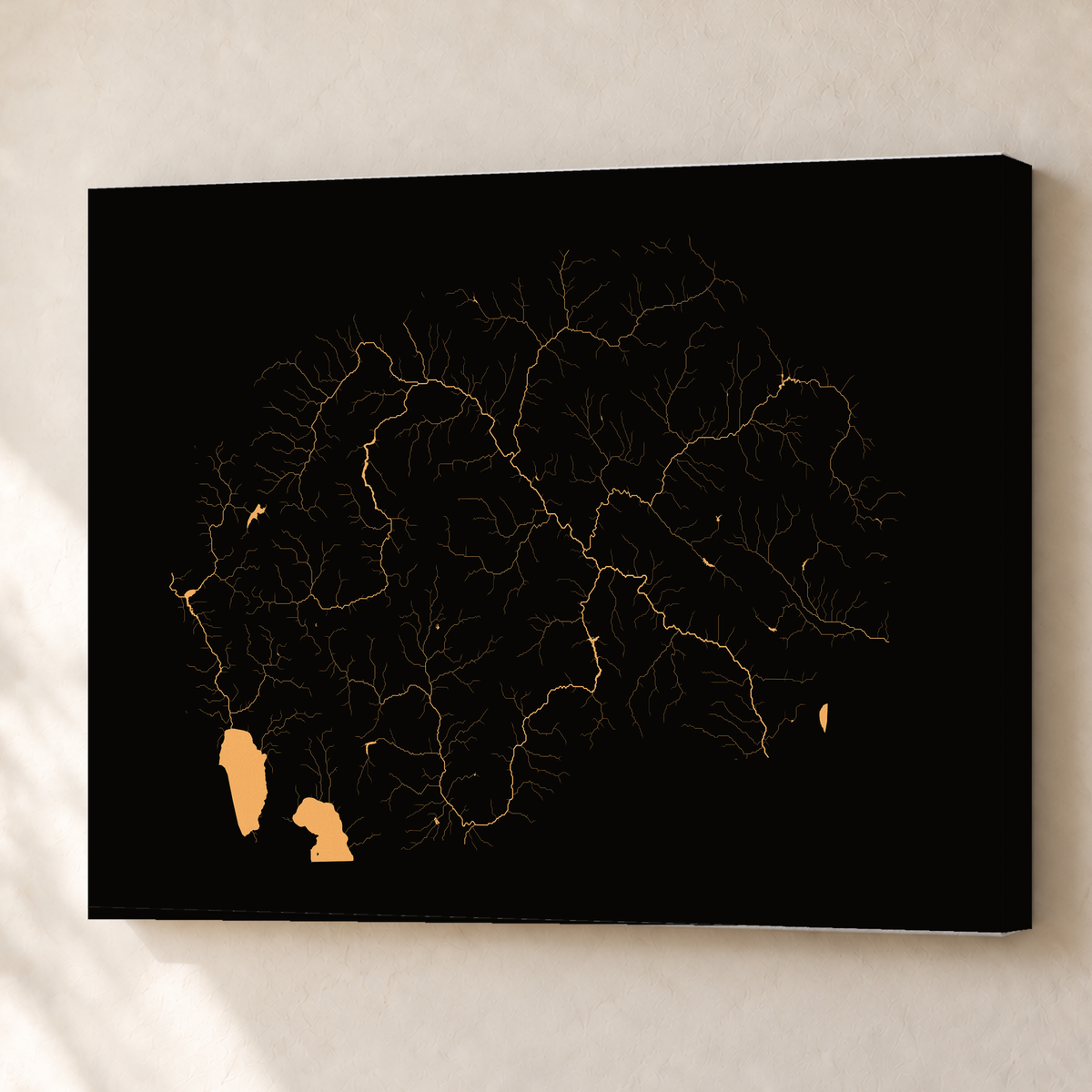 Beautiful Rivers — Macedónia do Norte — Cobre, Canvas · 60 × 80 cm, Sem margem