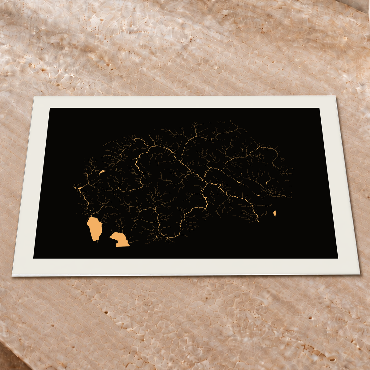 Beautiful Rivers — Macedónia do Norte — Cobre, Impressão fine art · 45 × 60 cm, Margem branca