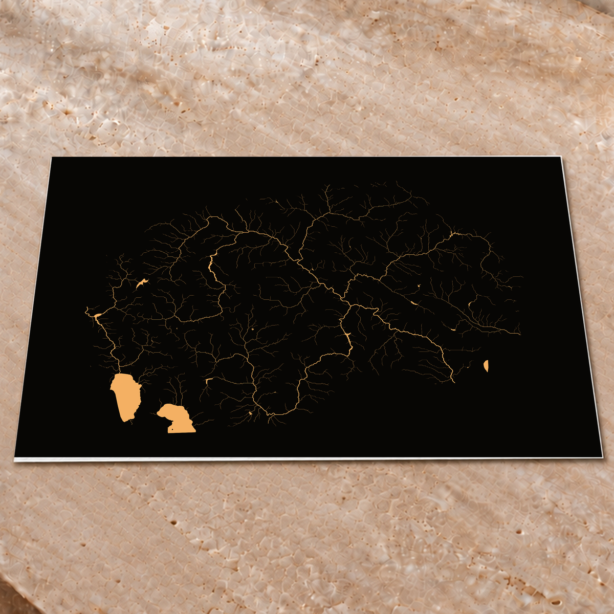 Beautiful Rivers — Macedónia do Norte — Cobre, Impressão fine art · 60 × 80 cm, Sem margem