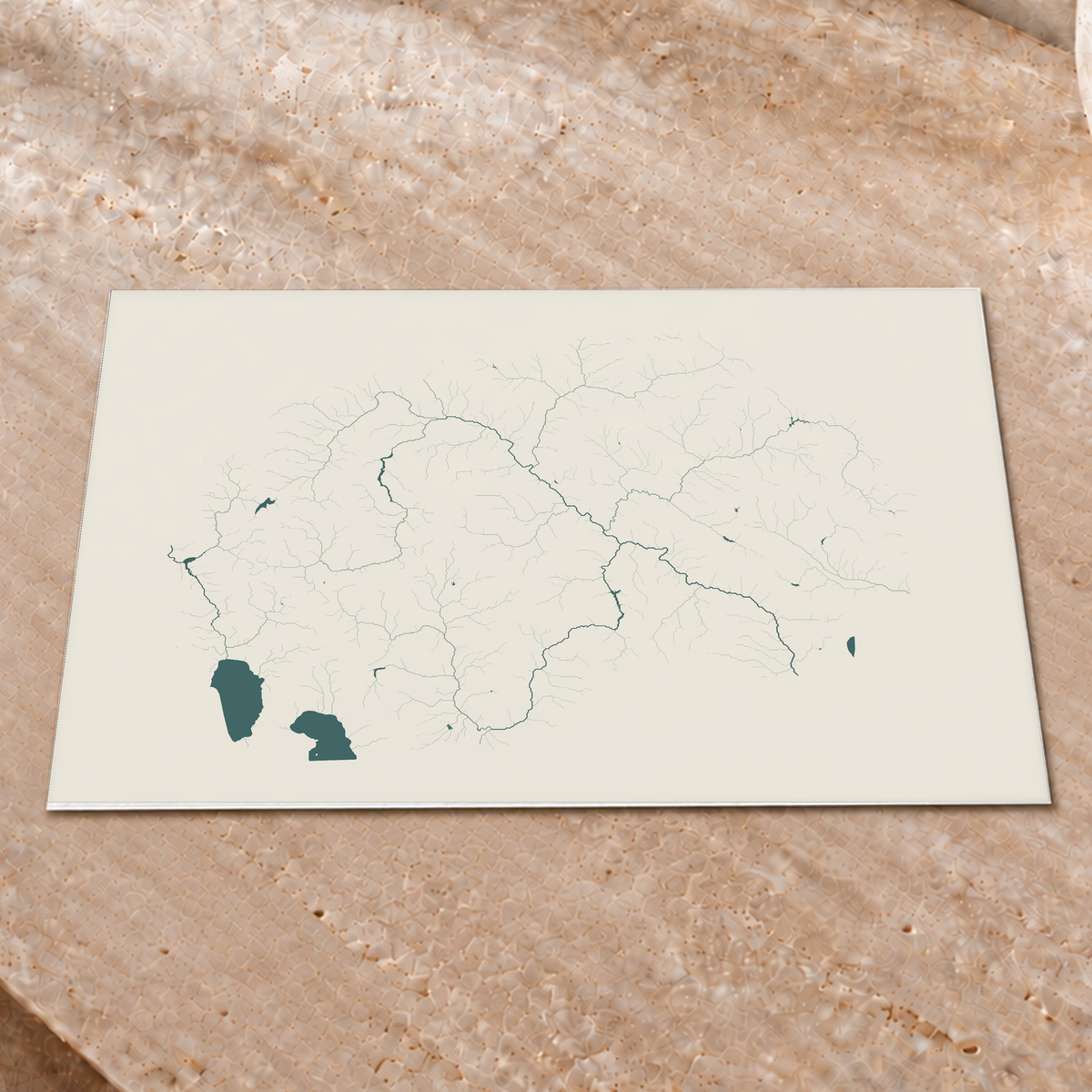 Beautiful Rivers — Macedónia do Norte — Natural e luminosa, Impressão fine art · 30 × 40 cm, Sem margem