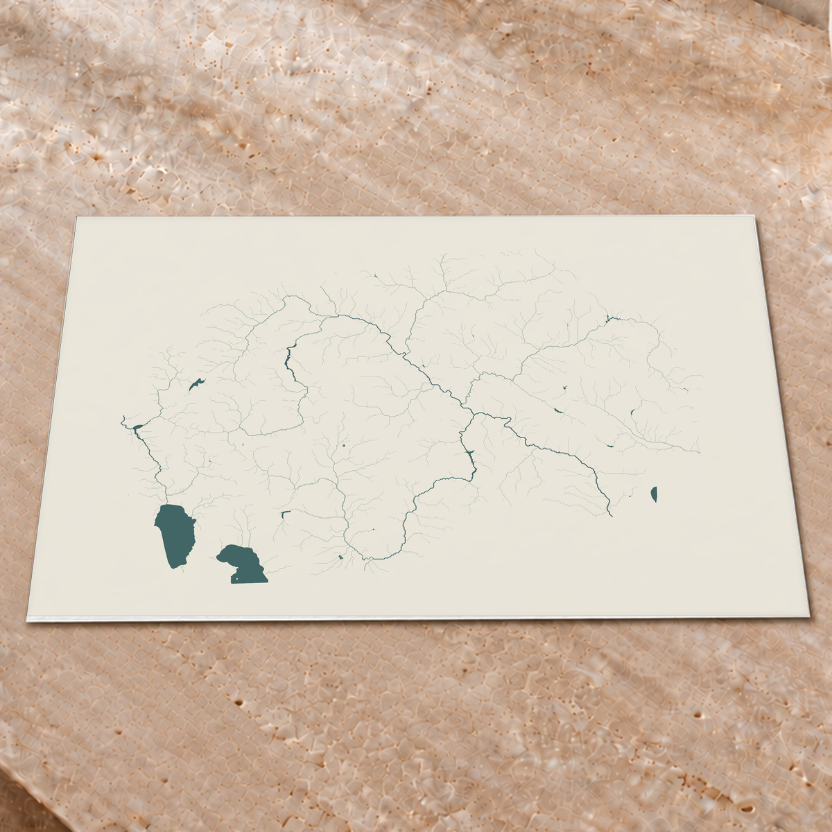 Beautiful Rivers — Macedónia do Norte — Natural e luminosa, Impressão fine art · 45 × 60 cm, Sem margem