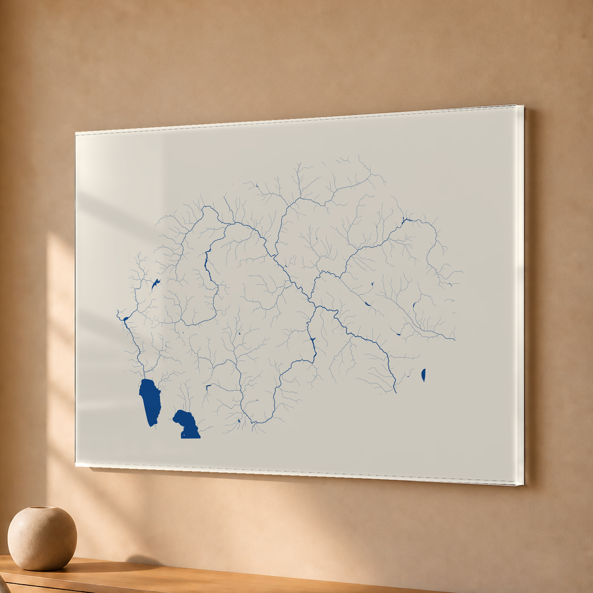 Beautiful Rivers — Macedónia do Norte — Risografia, Acrílico · 30 × 40 cm, Sem margem