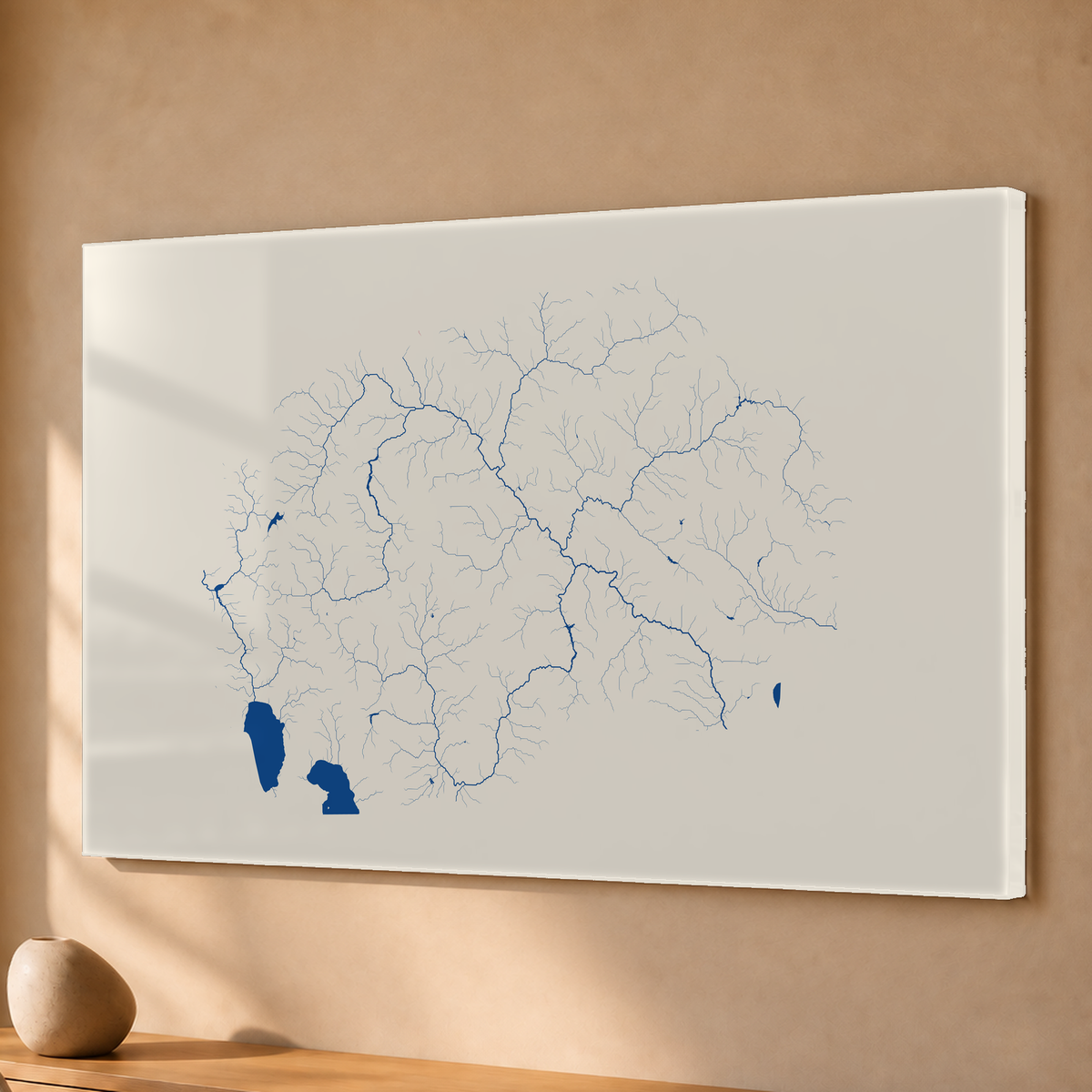 Beautiful Rivers — Macedónia do Norte — Risografia, Acrílico · 40 × 60 cm, Sem margem