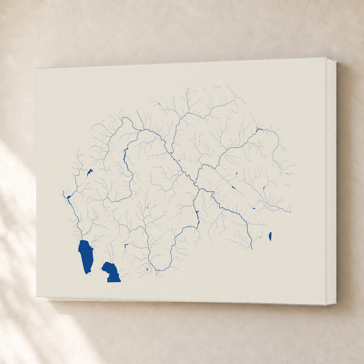 Beautiful Rivers — Macedónia do Norte — Risografia, Canvas · 30 × 40 cm, Sem margem