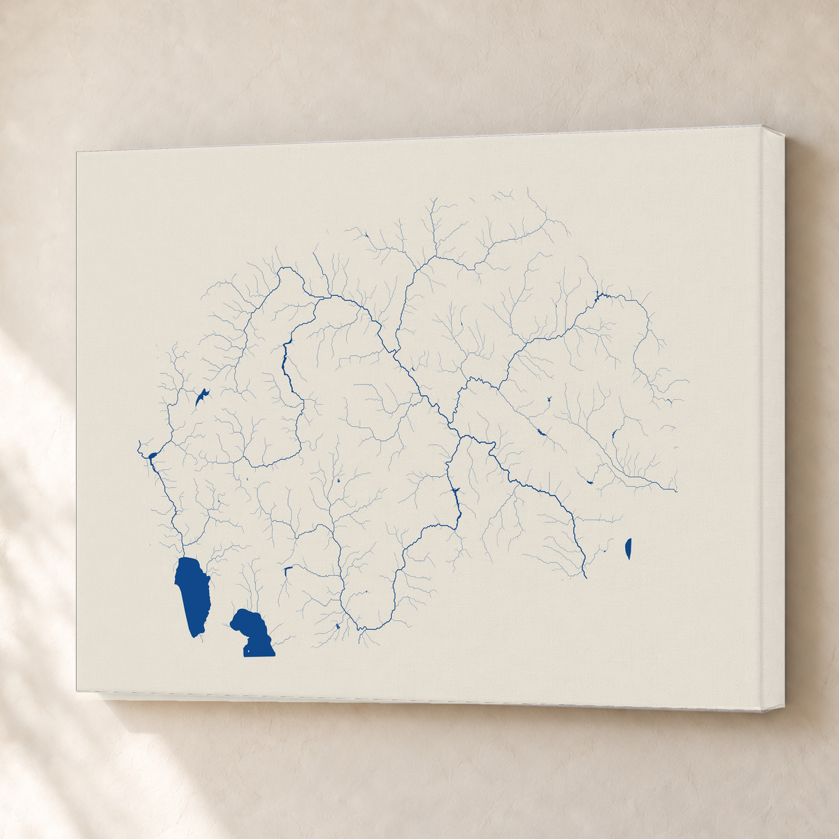 Beautiful Rivers — Macedónia do Norte — Risografia, Canvas · 45 × 60 cm, Sem margem