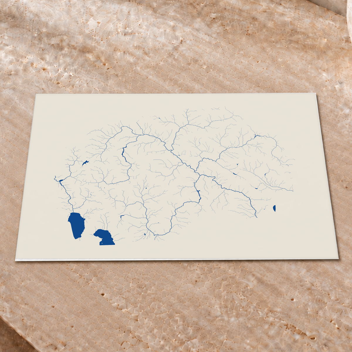 Beautiful Rivers — Macedónia do Norte — Risografia, Impressão fine art · 30 × 40 cm, Sem margem