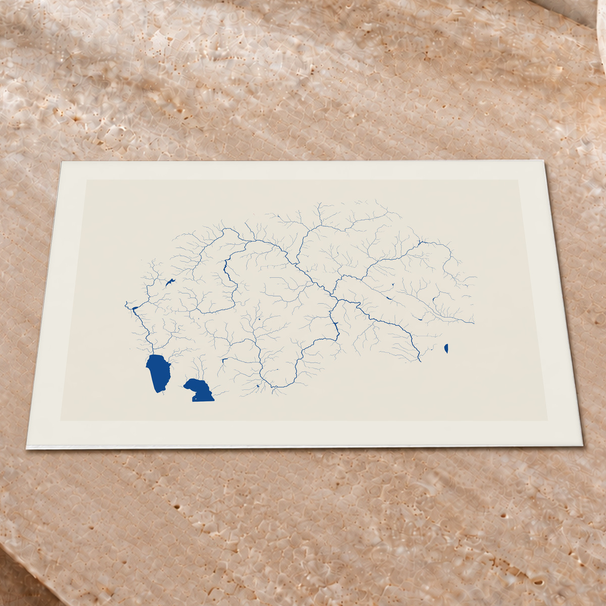 Beautiful Rivers — Macedónia do Norte — Risografia, Impressão fine art · 30 × 40 cm, Margem branca