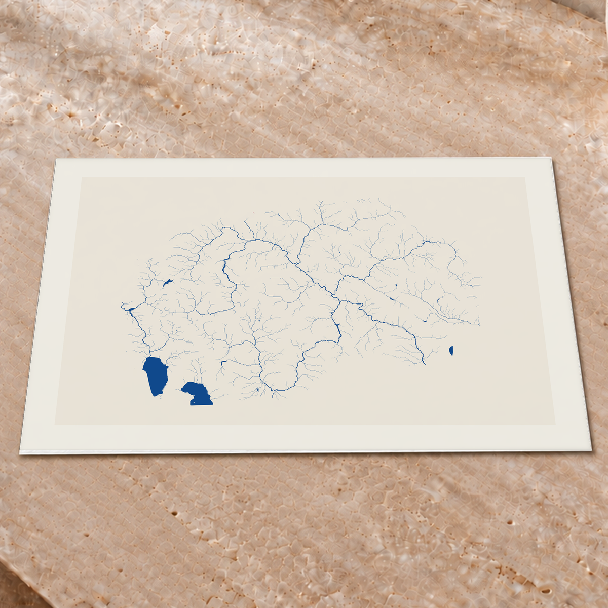Beautiful Rivers — Macedónia do Norte — Risografia, Impressão fine art · 45 × 60 cm, Margem branca