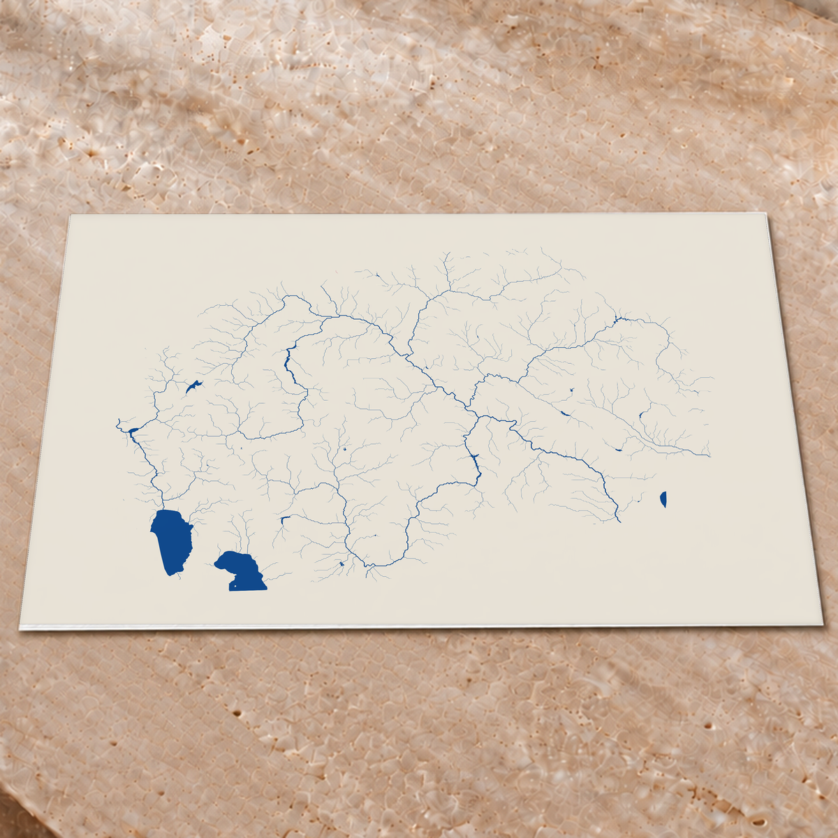 Beautiful Rivers — Macedónia do Norte — Risografia, Impressão fine art · 60 × 80 cm, Sem margem