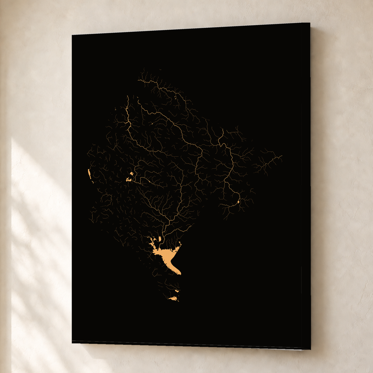 Beautiful Rivers — Montenegro — Cobre, Canvas · 30 × 40 cm, Sem margem