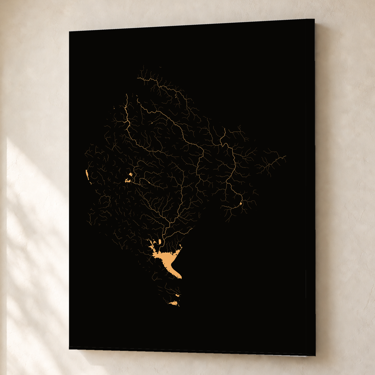 Beautiful Rivers — Montenegro — Cobre, Canvas · 45 × 60 cm, Sem margem